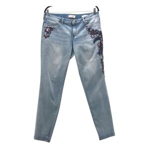 Jessica Simpson Embroidered Jeans 32
